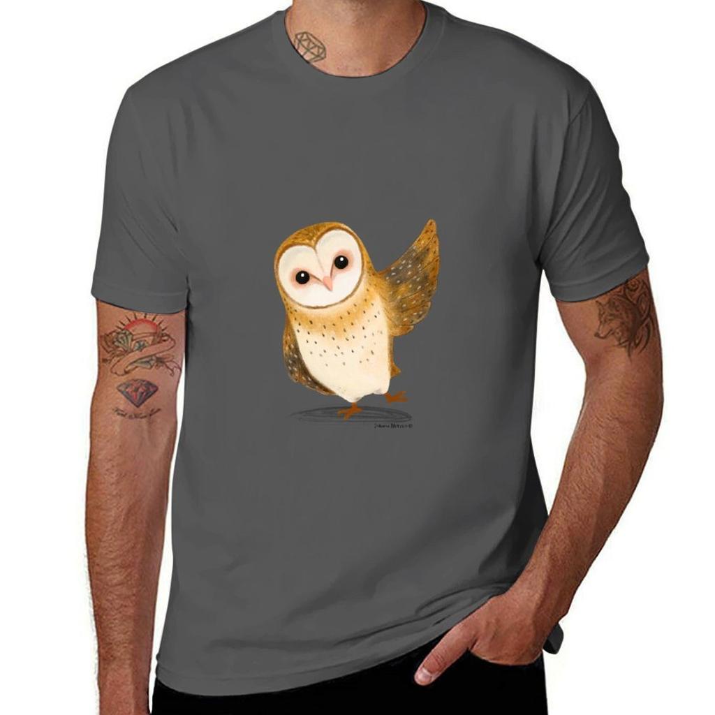 Barn Owl TShirt Odor Resistant Short Sleeve Top
