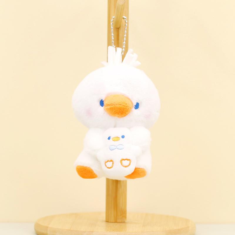 Adorable Plush Toy Bear Keychain Soft Short Plush Stuffed Animal Decoration