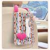 Creative Heart Shape Hanging Backseat Car Tissue Box Multi Functional Tissue Bag