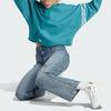 adidas Originals Adicolor Neuclassics Cropped Hoodie With Logo Stripes Women Tops Arctic-Blue IL6664