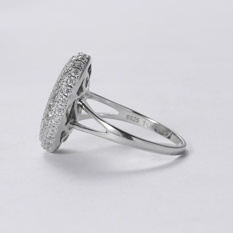 925 Sterling Silver Twilight Saga-Inspired Cluster Ring for Women