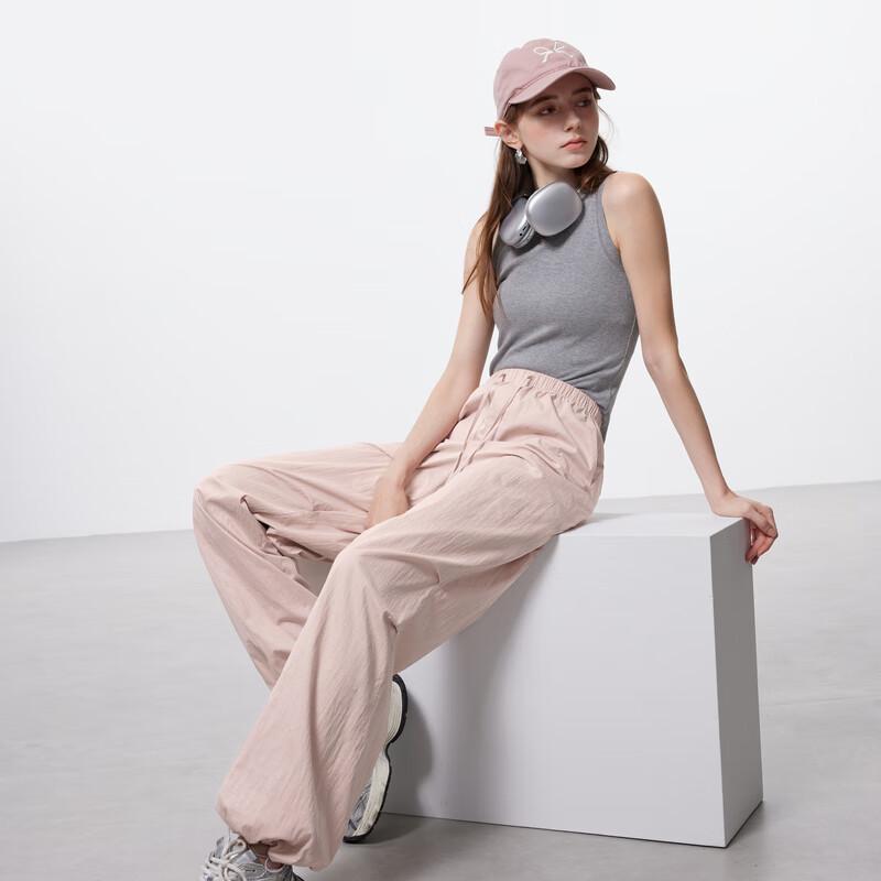 Women's 2025 Spring Wide-Leg Cargo Parachute Pants