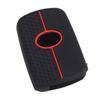 3 Button Smart Fob Remote Key Fob Cover Case Protector fit for Toyota Highlander RAV4 Land Cruiser LC200 Tacoma Black Silica Gel