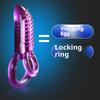 Vibrating Cock Ring With Tongue Clitoral Stimulator Raised Nodules Anal Beads For Couple Play Adult Sex Toys Penis Ring Wearable