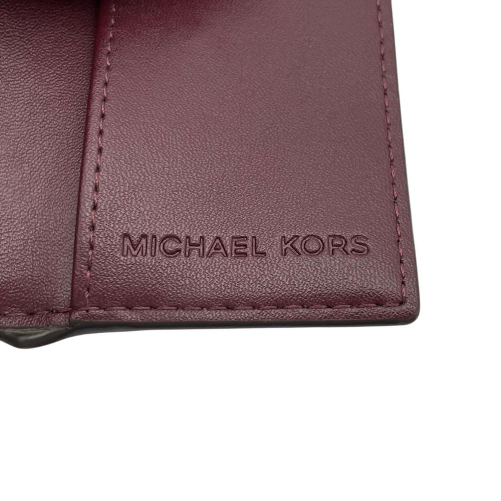 Used Michael Kors Key holder  MK signature CarmenKey holder  Brown/wine-red PVC/leather Women