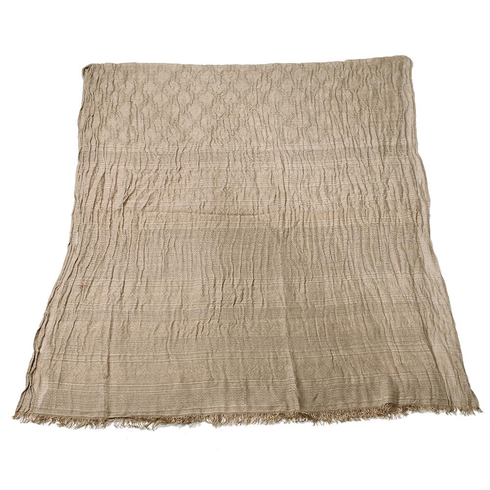 Luxury Band Scarf Men Solid Cotton Scarf Female & Male Shawl Wrap Jacquard Weave Long Scarfs with Tassels 175*80 Cm