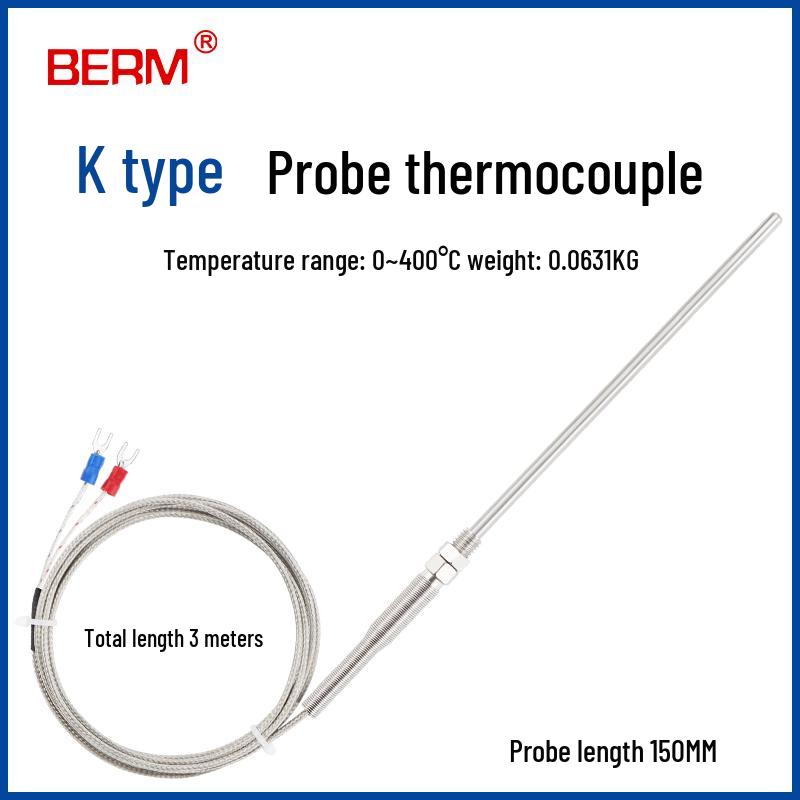 K-Type Thermocouple Temperature Sensor Probe with Controller