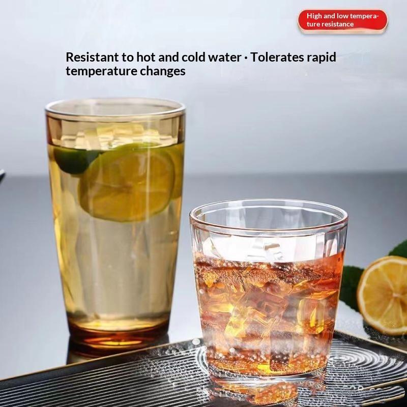 Pc Drinking Cups Shatterproof Heat Resistant Shatter-Resistant Rinsing Cup For Home Kitchen Office Use