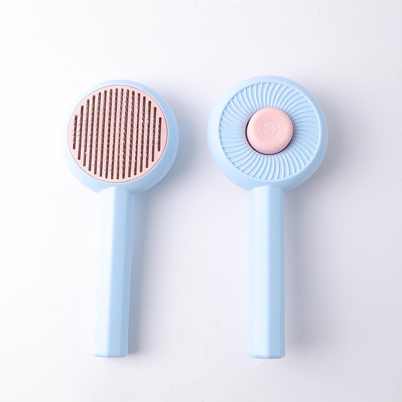 Bear head self-cleaning comb, spot color matching hair removal comb, universal comb for dogs and cats, hair removal comb for pets, hair comb