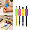 Ergonomic Oval Shape Pen Grip for Handwriting Practice, Weighted Silicone Grip Set of 5 for Students, Homework Writing, Drawing