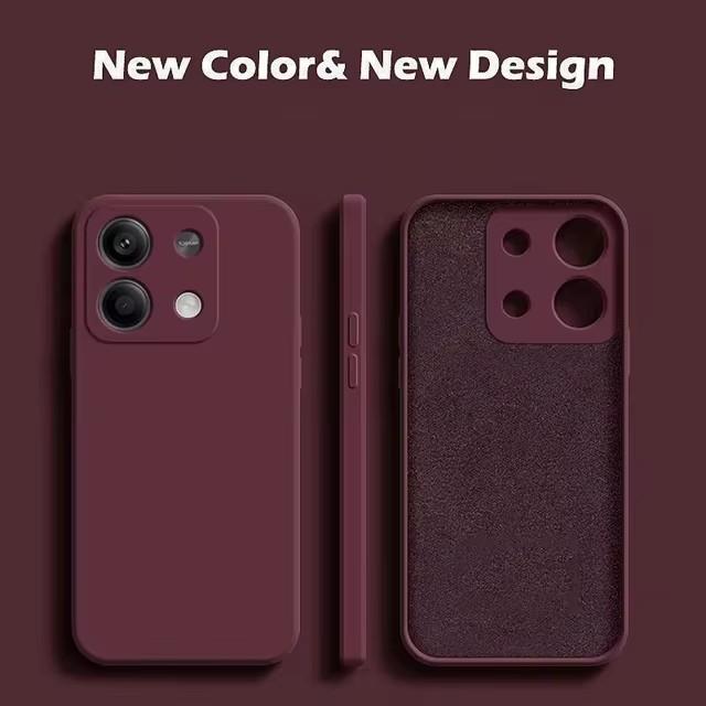 

Оригинальный жидкий силиконовый чехол для телефона Xiaomi Redmi Note 13 pro 5G Мягкая противоударная задняя крышка для Xiaomi Redmi Note 13pro Чехлы Redmi Note 13 Pro 5G вино красного