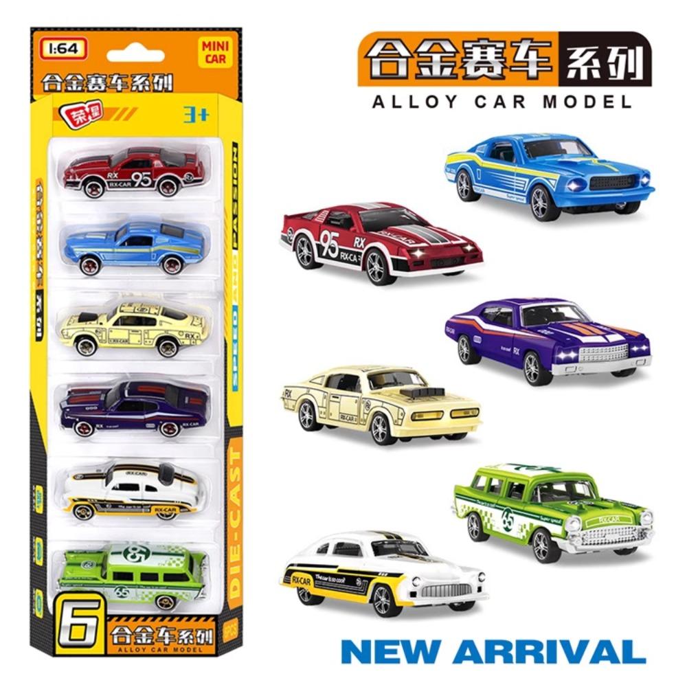1:64 City Alloy Sports Car Vintage Bridge Mini Racing Collection Slide Vehicle Toy Diecast Model Boy Kids Toys Car Birthday Gift