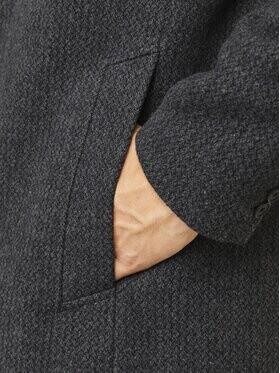 Пальто Jack & Jones Jprblawilson Wool Coat Sn (12259449) черный структура