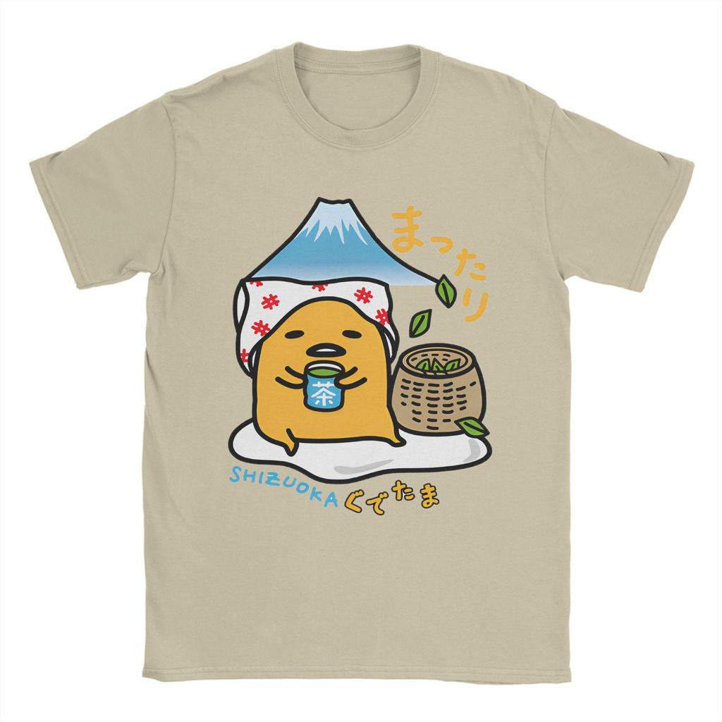 T-shirt Streetwear Miniso Estate Gudetama Hip Hop T-shirt Cotone Giapponese T-shirt Donna Uomo Y2K Basiche Manica Corta T-shirt