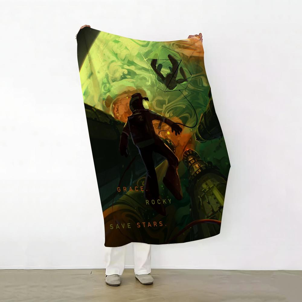 

movie P Project H Hail M Mary Throw Soft Warm Flannel Fleece Throw Blanket for Sofa Bed Travel Home 75cmx90cm