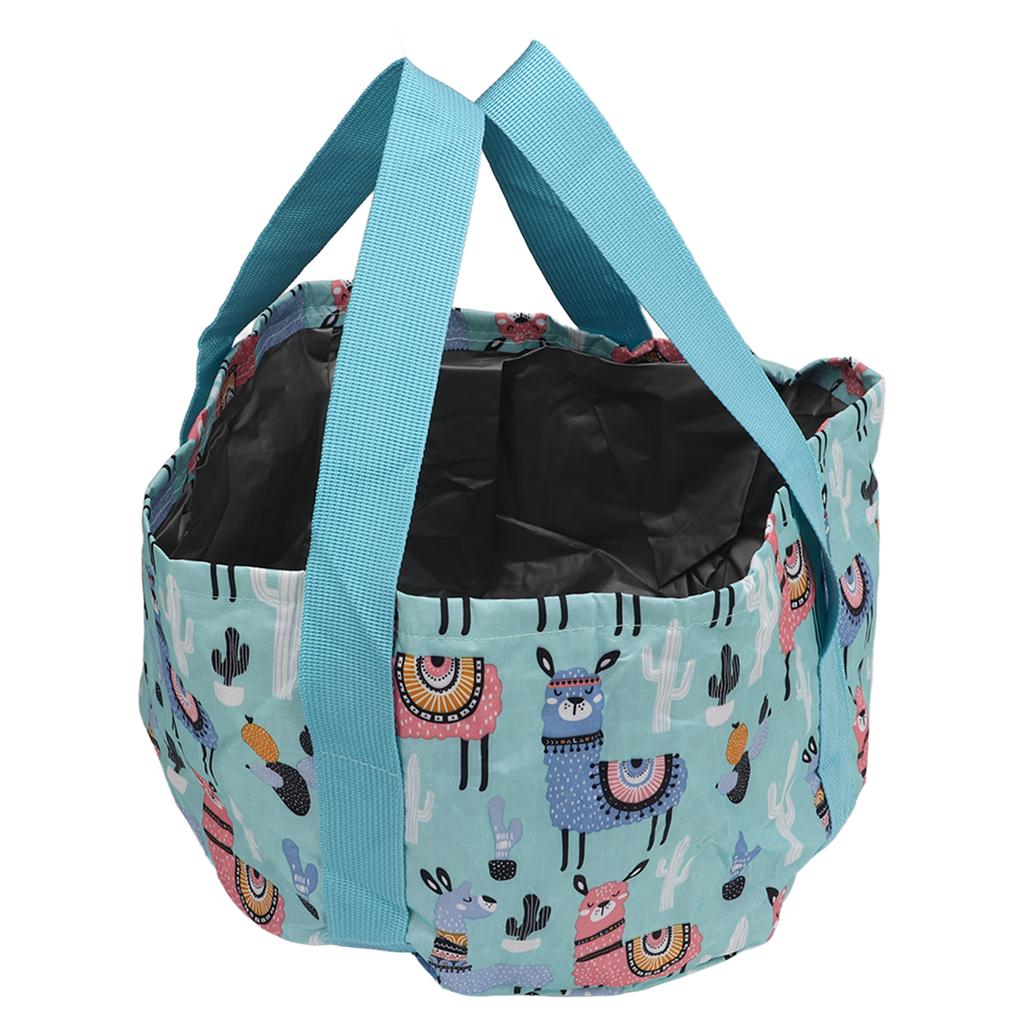 Folding Travel Water Basin Waterproof Nylon Large Capacity Portable Collapsible Camping Bucket for Outdoor Fishing