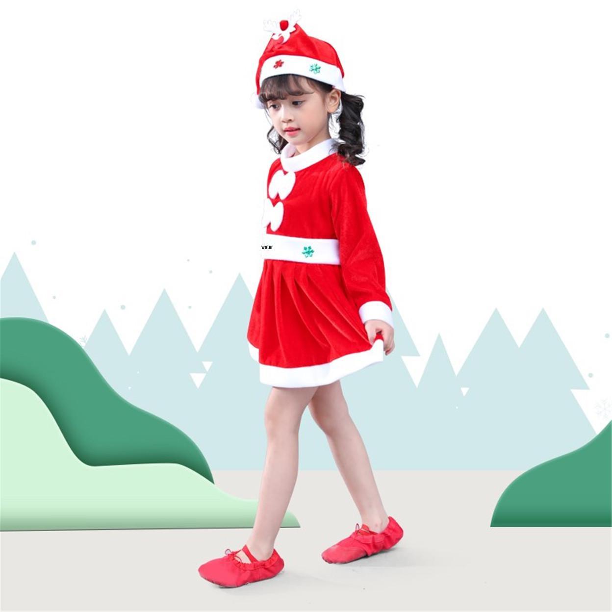 Kids  Christmas Performance Costume: Santa Claus Suit for Boys and Girls 120 cm