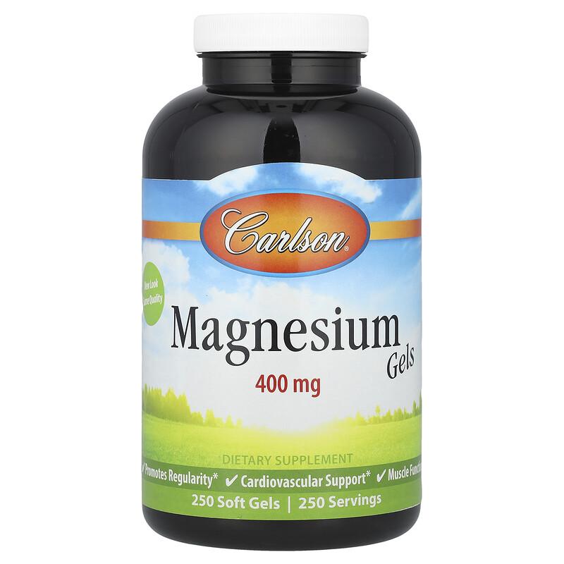 Magnesium Gels, 400 Mg, 250 Soft Gels