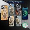 Zeilboot B-Boot Telefoonhoesje Voor iPhone17,16,15,14,13,12,11 Plus,Pro Magnetisch met Magsafe Draadloos Opladen
