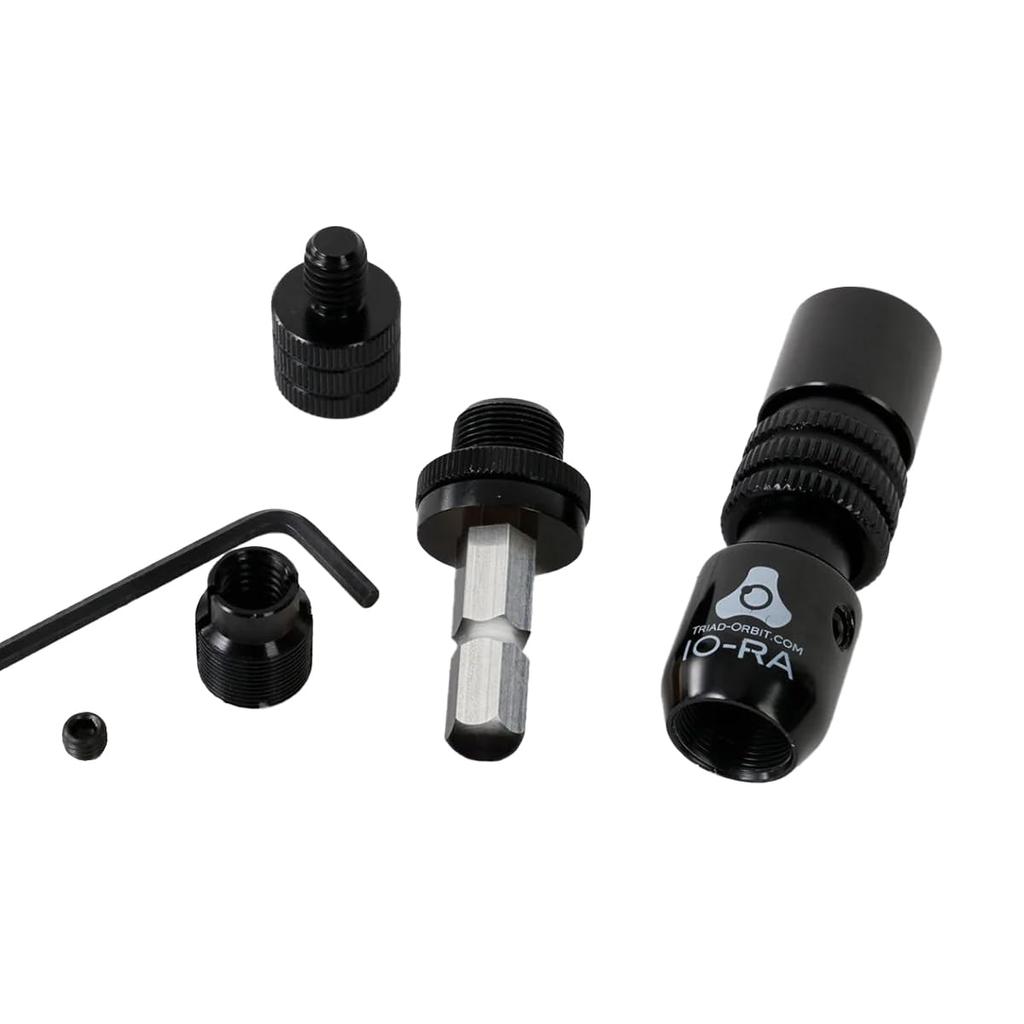Tommers IO COUPLER konverteringsadapter Legger til et hurtigbyttesystem til en konvensjonell mikrofon hurtigskifter TRIAD-ORBIT IO-RA [5/8 QUICK-CHANGE