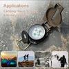 Portable Compass Military Outdoor Camping Folding Compass Hiking Survival Trip Navigation Tool