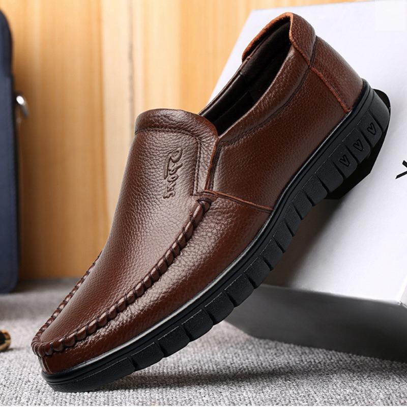 Hochwertige handgefertigte Freizeitschuhe aus echtem Leder Sneak Herren Loafer Jugendliche Fahrschuhe Herren Formelle Schuhe Schuhe für ältere Menschen