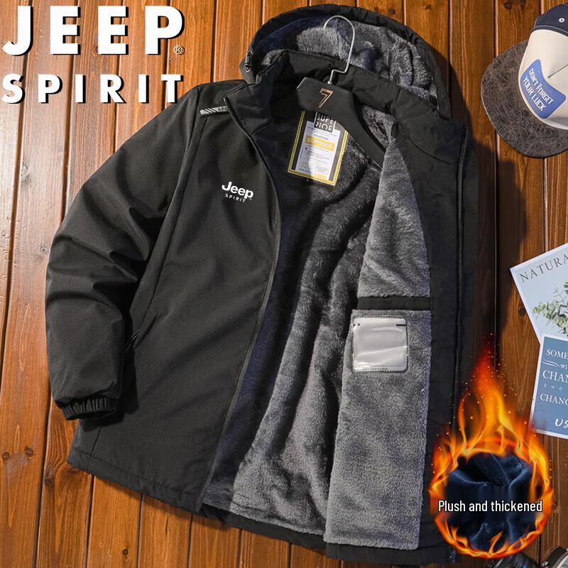 JEEP SPIRIT Men's Winter Hooded Padded Jacket