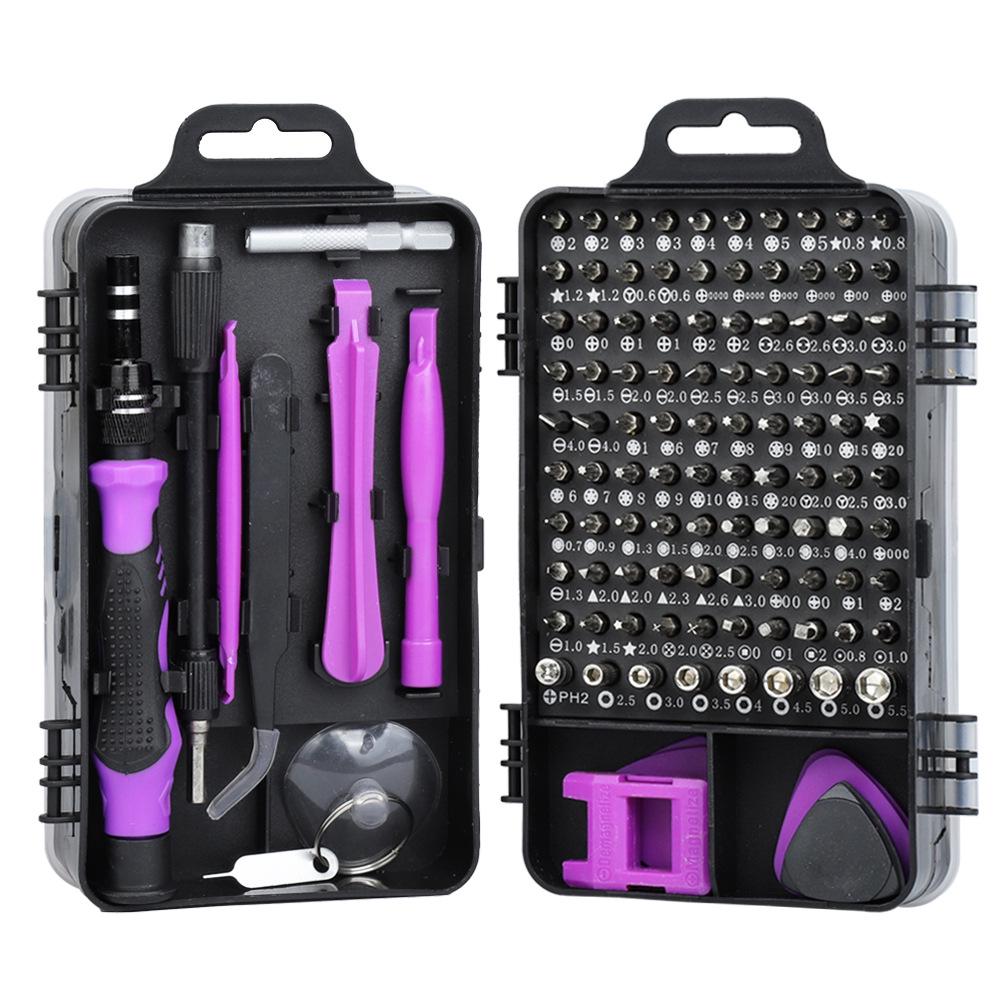 115-in-1 Carbon Steel Multi-Purpose Clock & Phone Repair Screwdriver Set