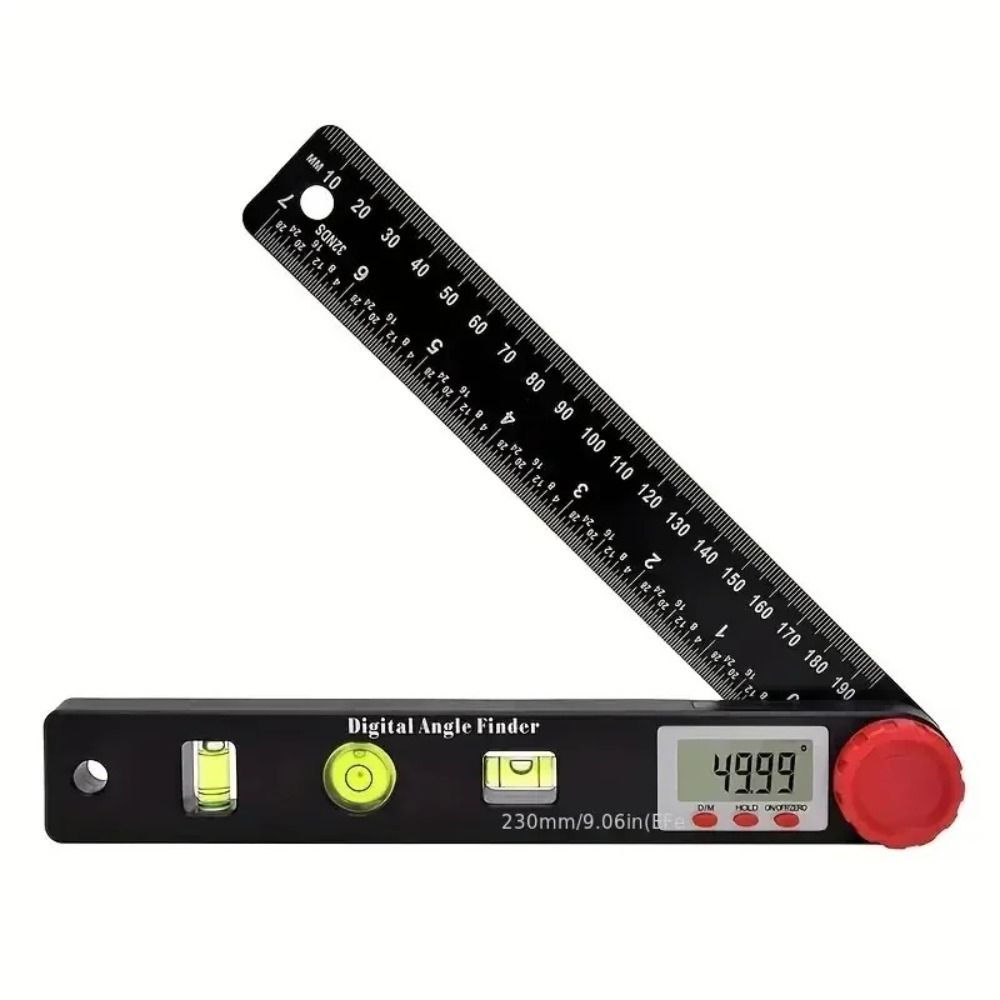 0-999.95° 4 in 1 Digital Angle Finder Digital Display 230mm Digital Protractor Multifunction Durable Angle Measuring Device