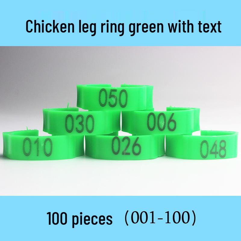 Laser Engraved Poultry Leg Rings for Chickens, Ducks, and Geese - Identification Markers