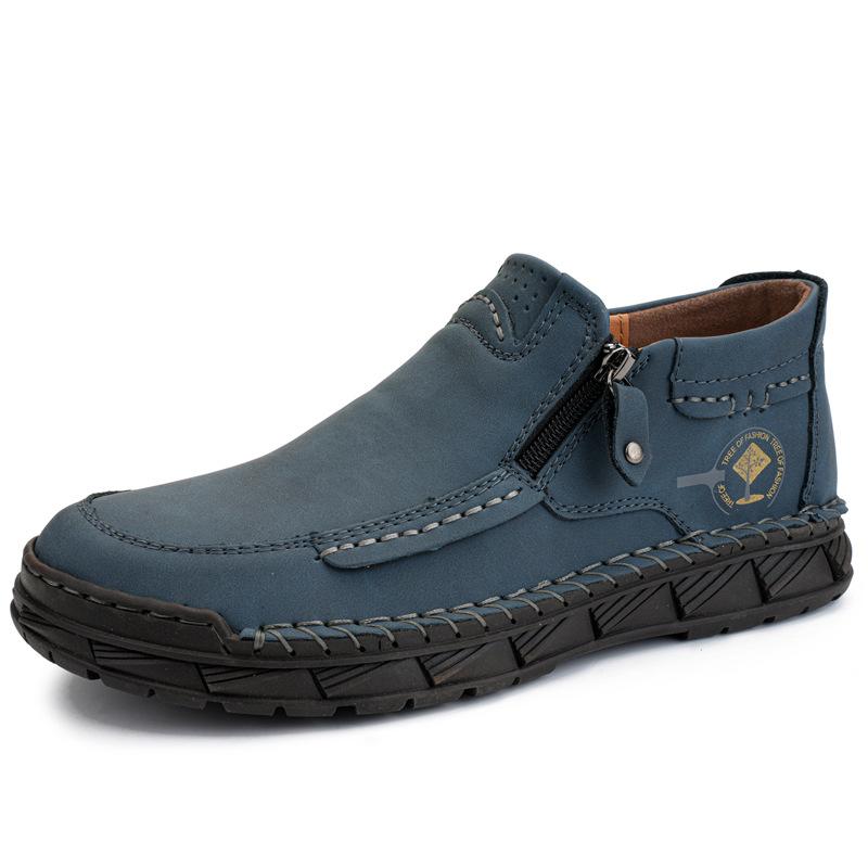 2025 Winter Men's Shoes Large Size Casual Shoes Men's Thick-soled Foot High-top Boots Men's Martin Boots Outdoor