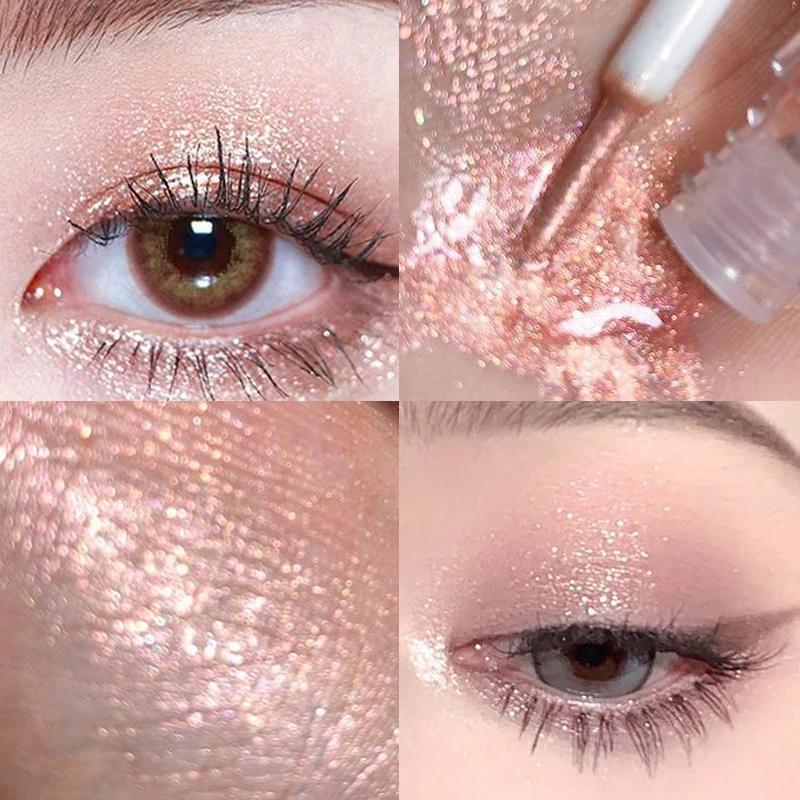 Star Diamond Charm Eye Streamer Eyeshadow Liquid Pearlescent Fine Shimmer Liquid Eyeshadow Waterproof Not Easy To Take Off Eye Makeup Brightening