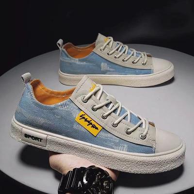 Sapatos Casuais da Moda para Homens, Modernos e Versáteis, Sapatos Masculinos Baixos para Primavera e Verão, Sapatos Masculinos Casuais de Lona, Sapatos Masculinos da Moda