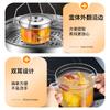 Transparent Heat-resistant Glass Pan Binaural Soup Pot Household Stew Pot Cooking Cookware Kitchen Accessories