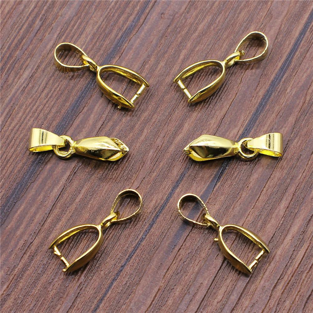 Bail Clip 6 Sizes 4 Colors Pinch Bails Pendants Clasps For Jewelry Making Materials