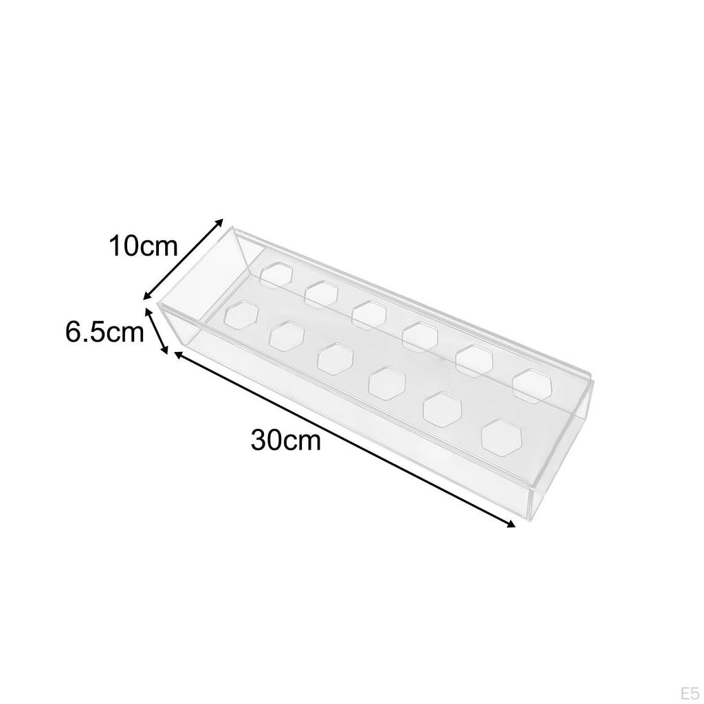 Acrylic Flower Vase Rectangular Bud Plant Holder Modern Floral Vases Decorative Art