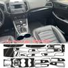 For Ford Edge 2015-2018 Interior Central Control Panel Door Handle 5D Carbon Fiber Sticker Decals Car Styling Accessorie
