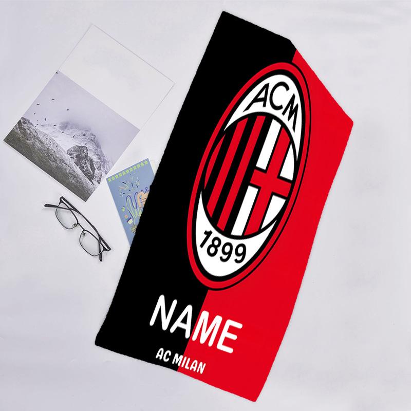 1pc Football26 Beach Towel with Custom Name, Beach/Swimming/Bath/Picnic/Camping Towel, Suitable for Seaside Beaches