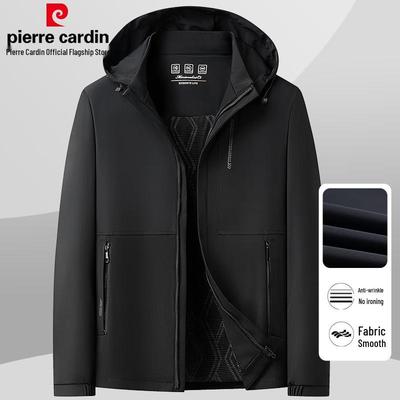 Men's Milk Silk Anti-Wrinkle Detachable Hooded Jacket