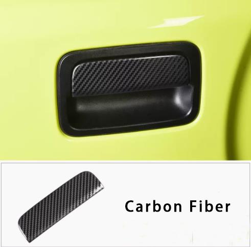 For Suzuki Jimny JB74 JB64 Carbon Stainless Steel Rear Door Handle Cover Trim 4x4 Automotive Accessories Factory