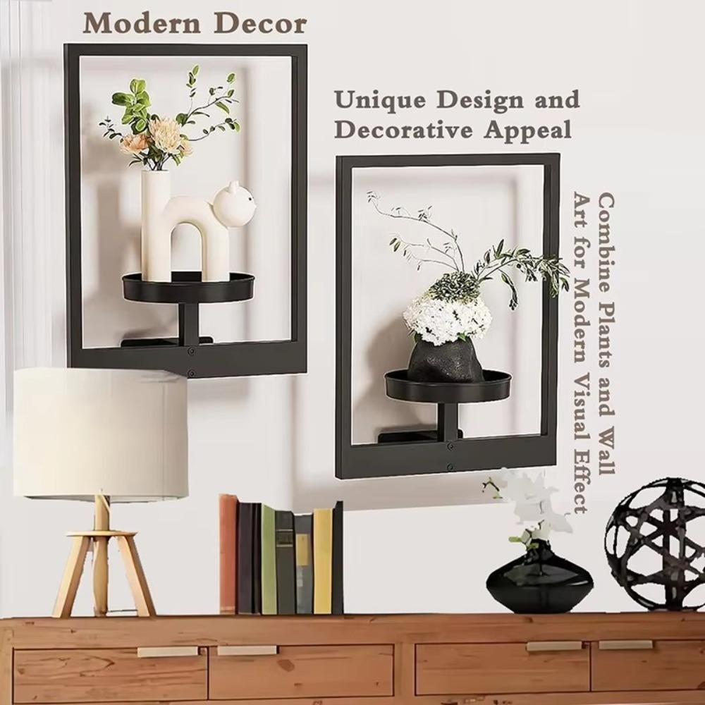 Multifunctional Metal Plant Wall Frame Stylish Wall Mounted Succulent  Hanger  For Home Decor