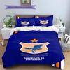 Alkarama SC Pattern Bedding Set Quilt Cover Pillowcase Home Decor Gift (1 * duvet cover + 2 * pillowcase, without core)