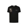 Men's SS22 Caravaggio Alphabet Printing Round Neck Pullover Short Sleeve Ordinary Version Black OMAA027S22JER0011001