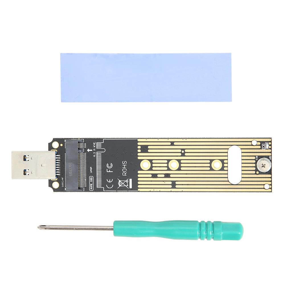 NVMe To USB Adapter 10Gbps M.2 M Key SSD To To USB 3.1 Gen 2 Type A Card