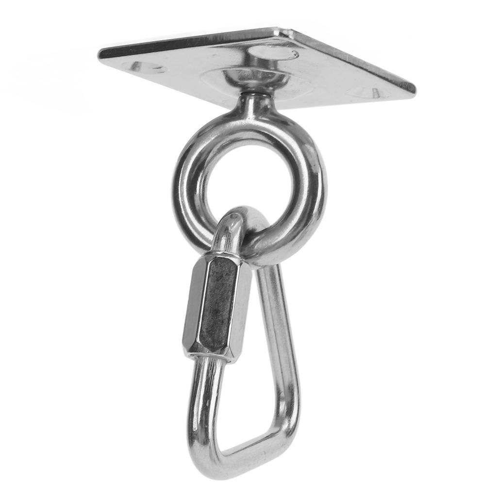 Suspension Bracket Hammock Mount Set with Square Fixing Hook Triangular Nut Buckle Expansion Screw