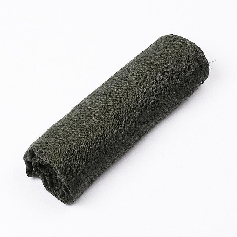 

180*90см Женский мусульманский хиджаб-шарф с эффектом мятости Femme Musulman Хлопок Лен Однотонный Головной платок Исламский Хиджаб Шали и Накидки