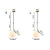 Modern LED Glass Ball Pendant Light Lamps Black Silve Brass Nordic Home Decor Dining Room LED Bulb Golden Pendant Lamp