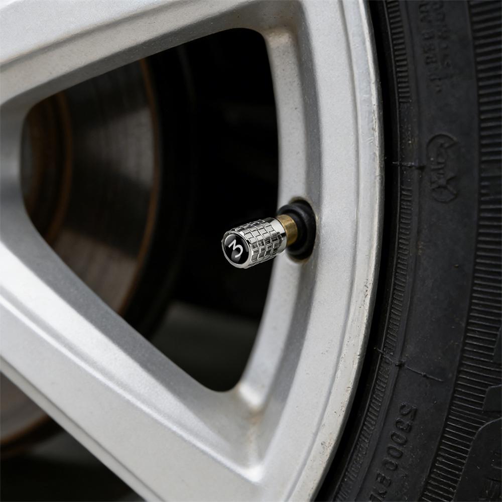 Car Metal Wheel Tire Air Valve Dust Caps Accessories With Logo For Tesla Model 3 Model Y 2020 2021 2022 Roadster Invader WYE K80