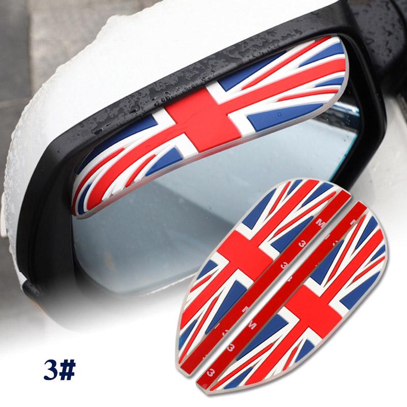 

2pcs Cartoon Car Rear view Mirror sticker rain eyebrow weatherstrip auto mirror Rain Shield shade cover protector guard