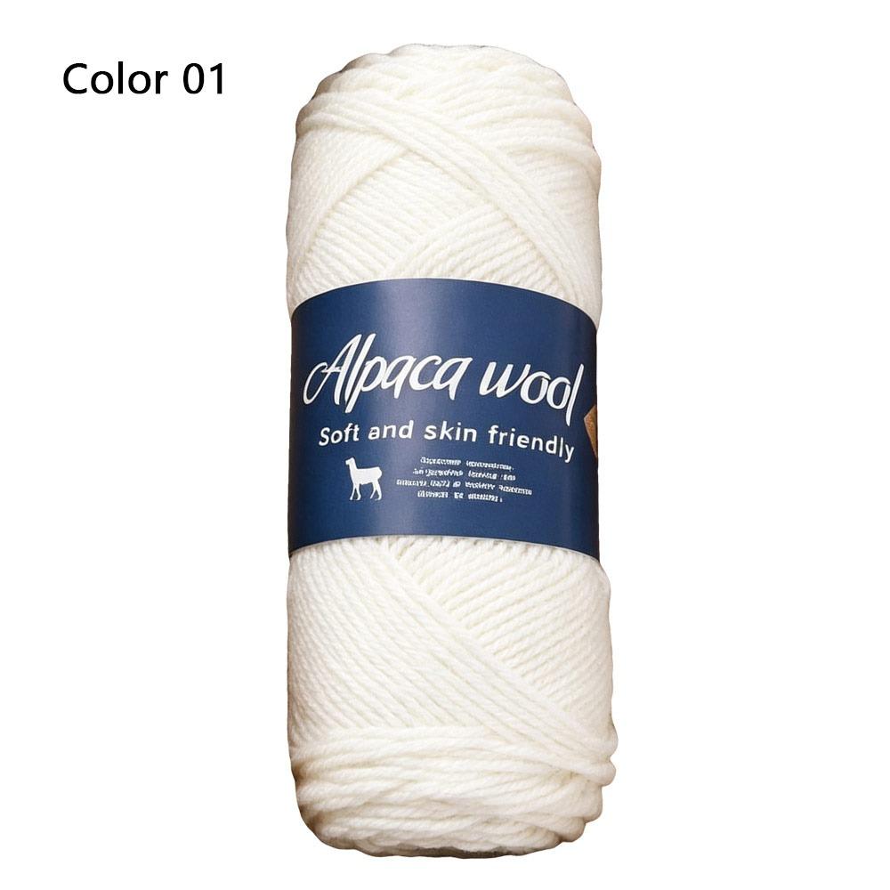 

1Roll Handicraft Alpaca Wool Yarn Soft DIY Coarse Yarn 100g Breathable Knitting Crocheting Yarn